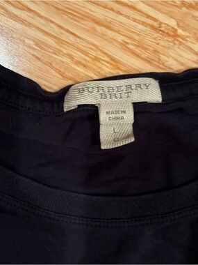Burberry Black Crewneck T-Shirt